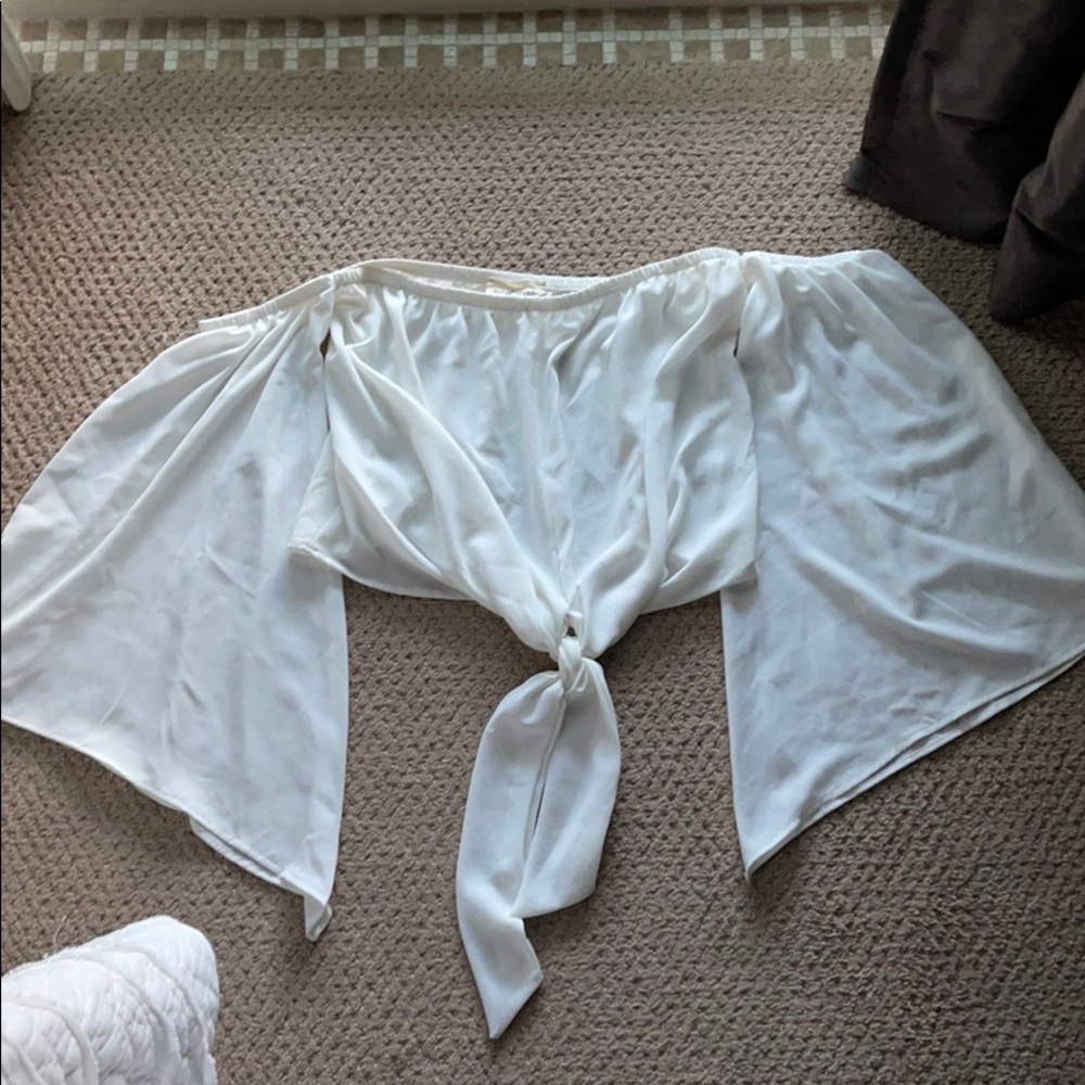 Off the shoulder crop top